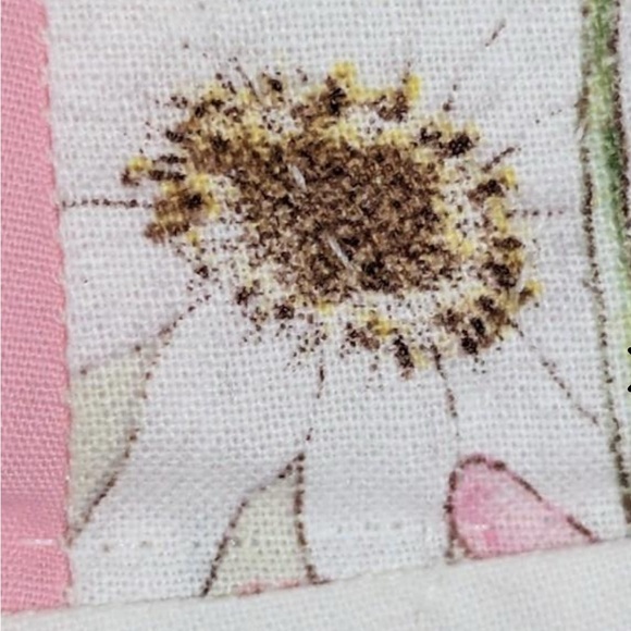 Double Double Wedding Ring Quilt Hand Stitched Size: 96\